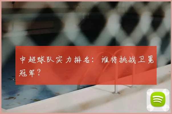 中超球队实力排名：谁将挑战卫冕冠军？